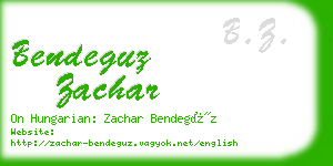 bendeguz zachar business card